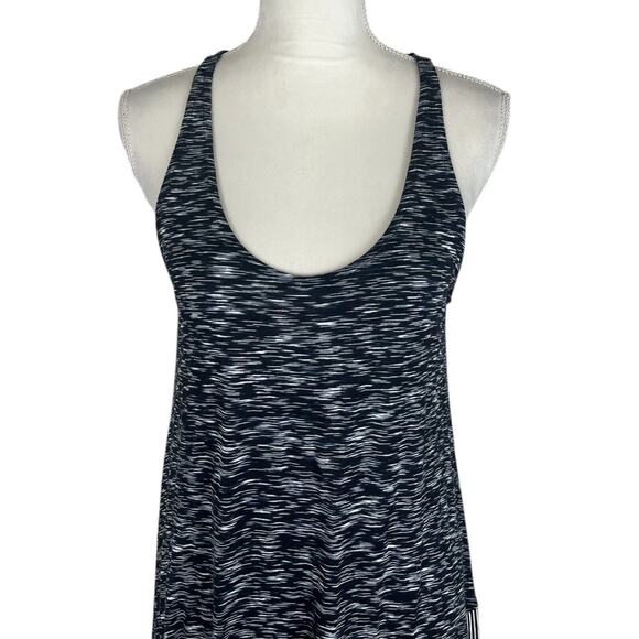 Alembika Gray Mix Tank Midi Sleeveless Dress Lagenlook Scoop Neck Size 1 - Picture 5 of 8
